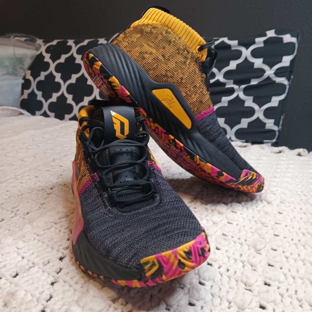 ADIDAS Damian Lillard 5 Asian Tour Basketball Shoes Mens 9 Colorful Kicks Rare
